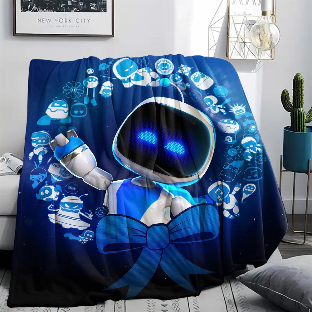 1 Stück ASTRO BOT Aufdruck Flanelldecke, Hohe Qualität für alle Jahreszeiten, Heimdekoration, Wärme und Komfort, Perfekt für Weihnachtsgeschenke