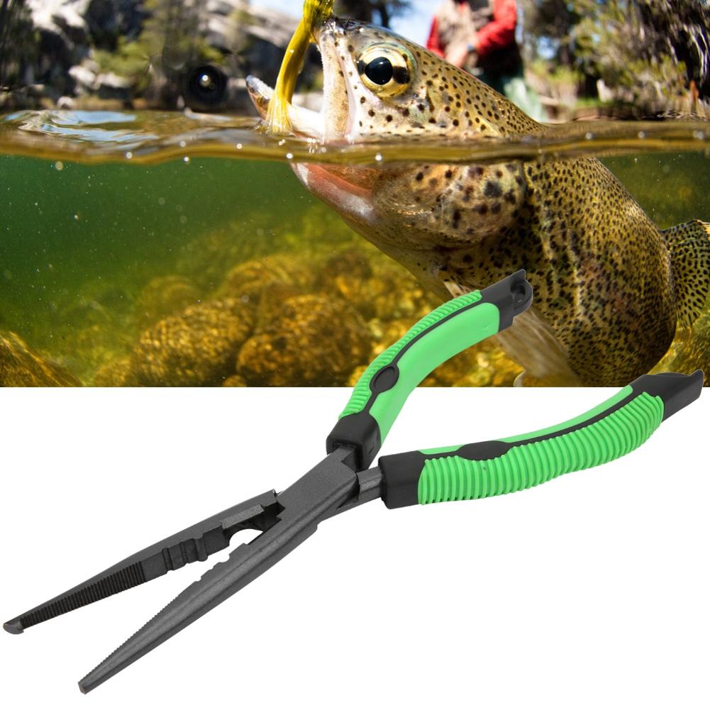 Multi Function Aluminium Alloy Fishing Pliers Scissors Ring Hook Removal Hooks Disgorger Line