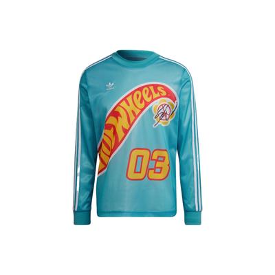 Oryginały x Hot Wheels x Sean Wotherspoon T-shirt męski z długim rękawem pod wspólną marką Niebieski HT6581