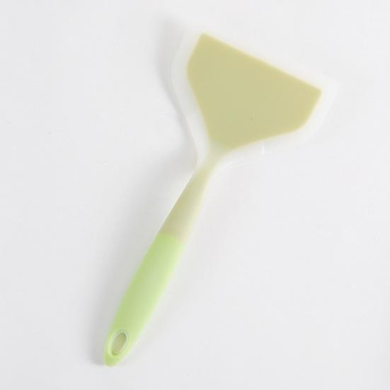 Silicone Spatula with Ergonomic Handle Food Grade Heat Resistant Non-stick Cooking Turner Multi-function Pancakes Steaks Pizza Shovel