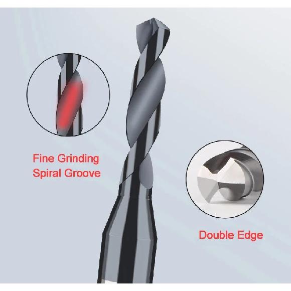 Solid Carbide Drill 0.4 To 1.66mm Micro Mini Bits CNC Metal Hole Machining Tools for Aluminum Steel Twist Drill Bits D4MM Shank