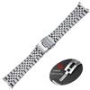 Solidna Stalowa Bransoleta do Zegarka Seiko Luksusowa z Zakrzywionym Końcem Pasek do Zegarka Oyster 20mm 22mm Pasek do Zegarka Jubilee Akcesorium