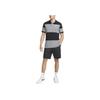 Nike Sport Essential Logo Color Block Short Sleeve Polo Men Tops Black Smoke-Grey DM6951-010
