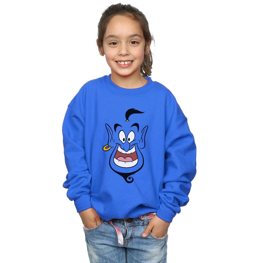 Disney Girls Aladdin Genie Face Sweatshirt