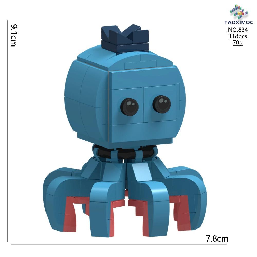 2025 Cartoon Italian Brainrot Animals Tung Tung Tung Sahur Building Blocks Model Desk Ornament Tralalelo Tralala Bricks Toy Gift