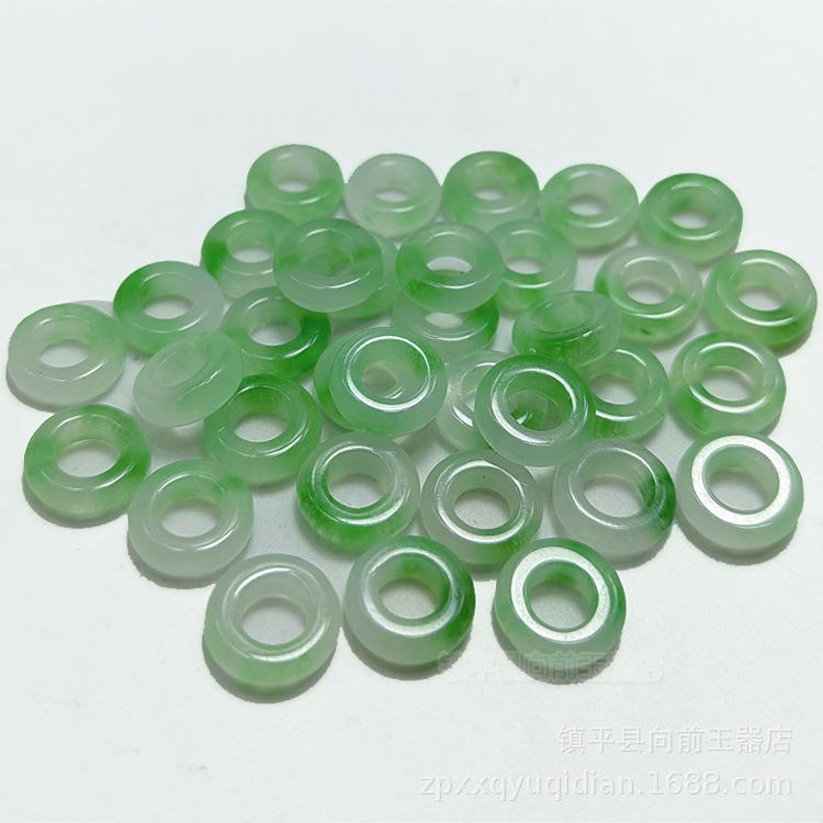 Bashan 10mm Jade Running Ring Beads for DIY Jewelry Accessories