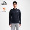 PELLIOT Men's Moisture-Wicking Quick-Dry Long-Sleeve Stand Collar T-Shirt