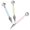 2 In1 Stainless Steel Carving Knife Fruit Ice Cream Baller Scoop Stacks Spoon