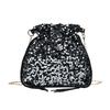 Sequin Fashion Colorful Design Women Casual Drawstring Bucket Bag For Use Daily