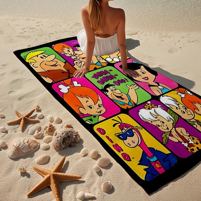 The Croods Players Adventure Beach Towel, Super Soft Microfiber, Gift for Her/Him, Birthday, for Pool, Beach, Travel, Home Decor Fan gifts