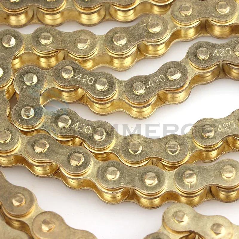 Motorcycle 420 Chains 76/108/126/140 Links Drive Chain Link For 50cc 70cc 90cc 110cc 125cc Pit Dirt Bike Scooter ATV Buggy Quad