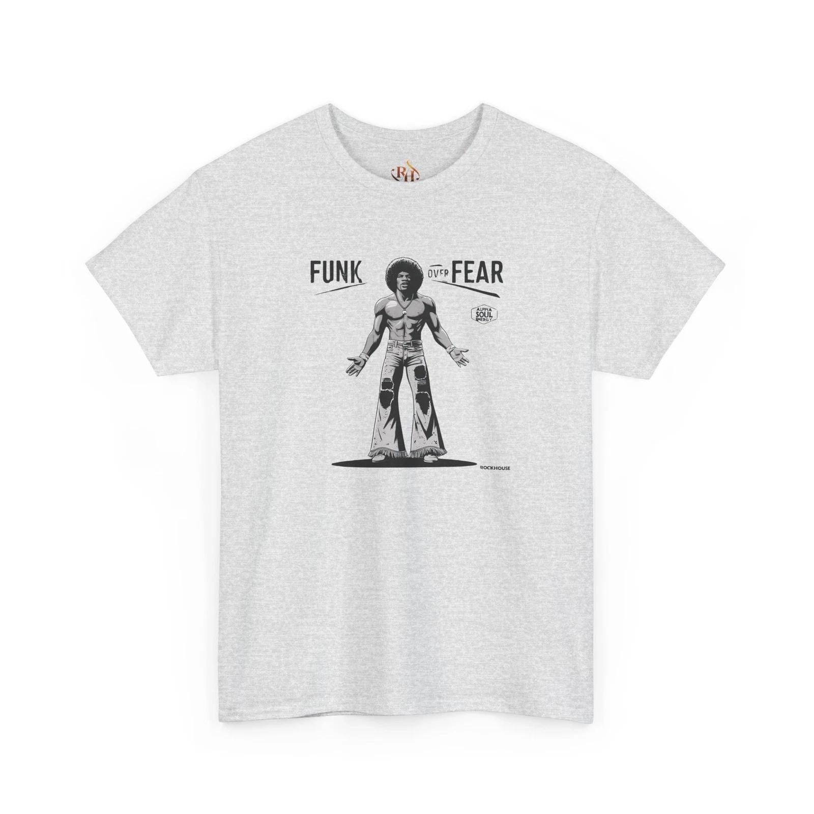 Retro Graphic Soul Afro Tee, Funky Fear Graphic Shirt, Casual Wear, Music Gift, S