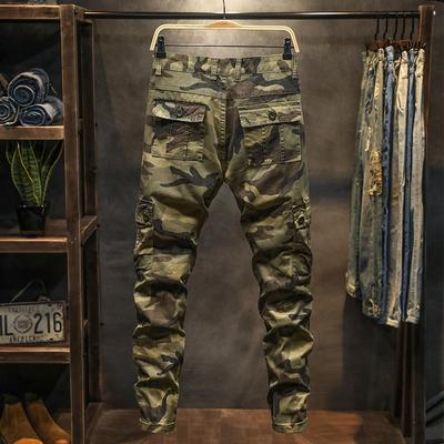 New Camo Pants Men Casual Multi Pocket Cargo Trousers Hip Hop Joggers Urban Overalls Outwear Sports  Pants
