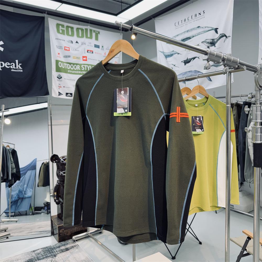 Unisex Color-Block Fleece Hoodie: Warm, Four-Way Stretch, Perfect Outdoor Base Layer. 3XL 175-190 lbs армия зеленый