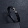 Stylish Punk Rock Retro Distressed Leather Bracelet - Simple & Unique Men's Genuine Cowhide Accessory