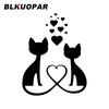 BLKUOPAR Cats Love Heart Animals Kawaii Car Stickers Scratch-Proof Graphics Personality Decals Motorcycle Windshield Decoration