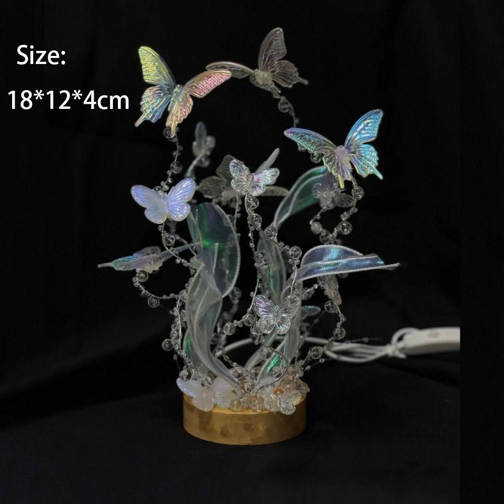 Handmade Butterfly Night Light DIY Reading Lamp Desktop Decorative Lamp  Boyfriend and Girlfriend