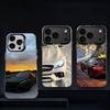 Schwarz-Weiß M-Mercedess Handyhülle Für iPhone 11,12,13,14,15,16,17,Pro,Max,Plus,E,Air,Mini IMD Mattschwarz