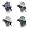 Outdoor Sun Protection Fisherman Hat With Large Brim For Hiking And Fishing Enthusiasts