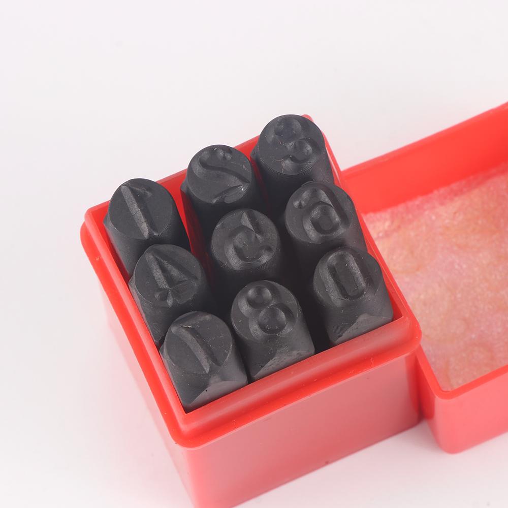 36pc Carbon Steel Leather Stamping Kit, Alphabet A-Z, Numbers 0-9, Symbol, DIY Leathercraft Plastic Wood Engraving Punch Set