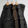Down jacket men's jacket dad wear long work clothes over the knee thickened middle-aged and elderly outdoor
