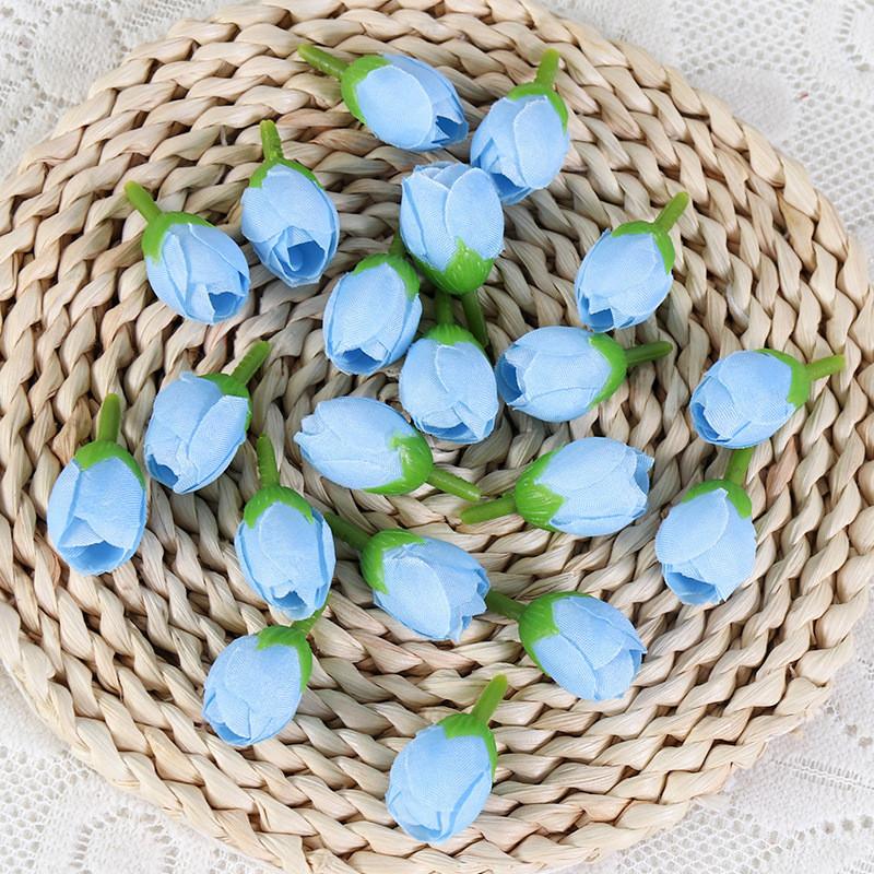 Artificial Rose Silk Buds For Diy Wedding Bouquets Home Decor Craft Supplies