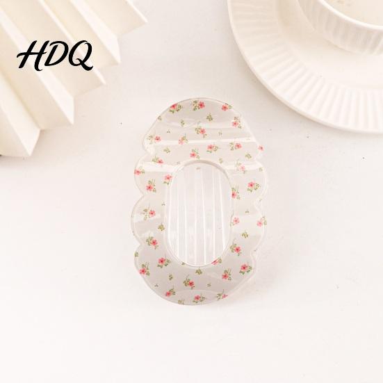 Half-up Hair Clip Claw for Women Transparent Acrylic with Anti-Slip Dense Teeth