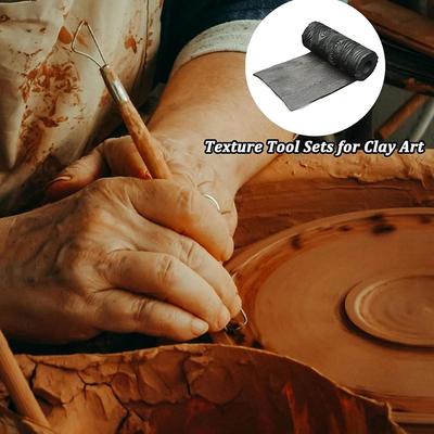 Clay Tile Roller 3D Printed Clay Texture Rollers Honeycomb Pattern Terrain Texture Roller Rolling Pins Rollers Pottery Tools Diy