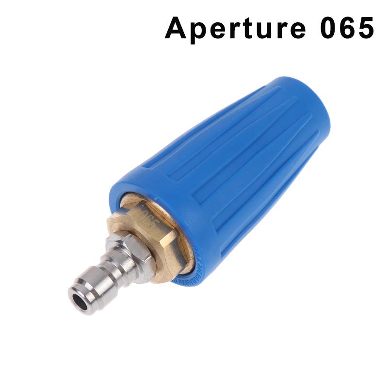 High Pressure Washer Rotating Turbo Nozzle Ceramic Core 1/4" Quick Connect 360 Rotation Tip For Car Patio Home Washing Cleaning