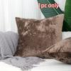 1 Pc Home Decorative Luxury Super Soft Faux Velvet Rectangular Pillow Cover Pillowcase for Sofa/Bed/Living Room 45x45cm/17.7x17.