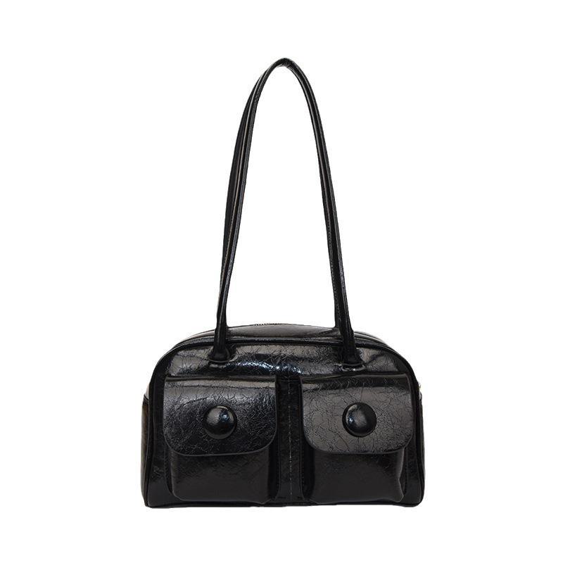 Trendy Damen Multi-Pocket Umhängetasche - 2024 Herbst/Winter Retro Koreanischen Stil, Große Kapazität