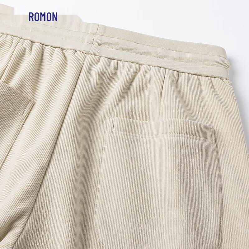 ROMON Unisex 3A Antibacterial Fleece-Lined Straight-Leg Casual Pants