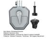 Windshield Bracket Aluminum Alloy Shell Motorcycle Camera Holder 180-Degree Adjustment Camera Mount for Gopro13 Action4 Insta360