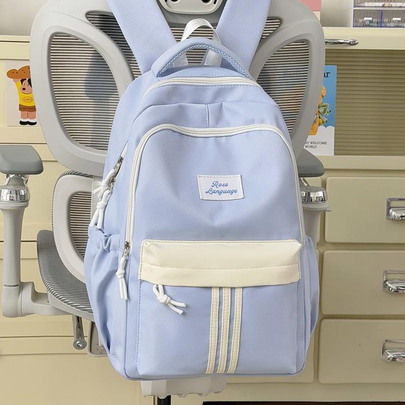 Schoolbag New Cute Backpack Large Capacity Korean Version of Student Schoolbag Women's High Value Simple Fashion Versatile Travel Backpack