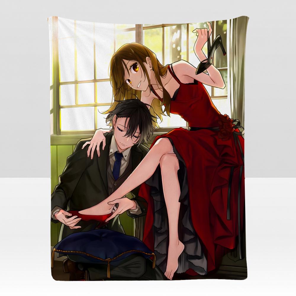 anime HHorimiya Story Throw Soft Flannel Blanket for Bed Bedroom Sofa Picnic Throw Skinfriendly Breathable Gift Cover