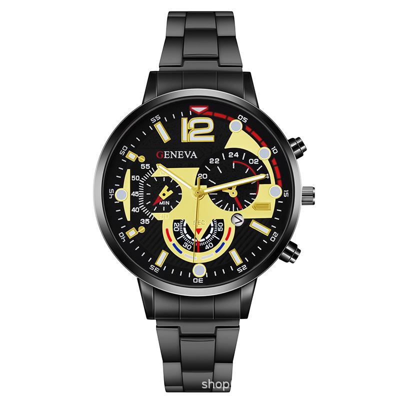 Men's Steel Belt Watch Quartz Watch Steel Belt Watch Live Broadcast Huaqiangbei Watch Imitation Mechanical Watch