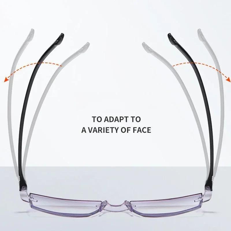 6 PCS Fashion Reading Glasses for Men Women 0 +150 +200 Presbyopic Glasses