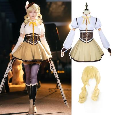 Madoka Magica Cosplay Tomoe Mami Cosplay Mami Cosplay Puella Magi Madoka Magica Cosplay Kostým do školy Puella Magi Madoka Magica Cosplay [NOKIJP]