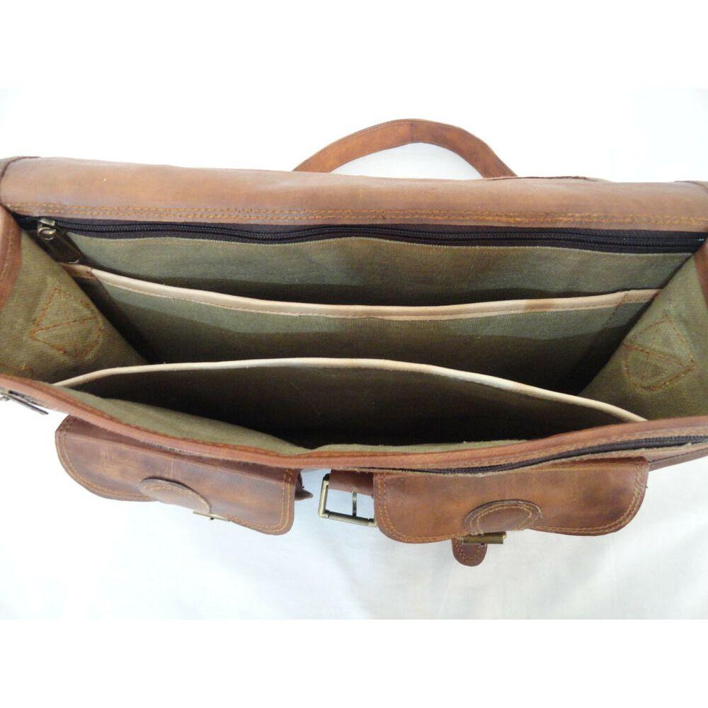 18 În Geantă Messenger din piele de capră Genți de umăr pentru birou