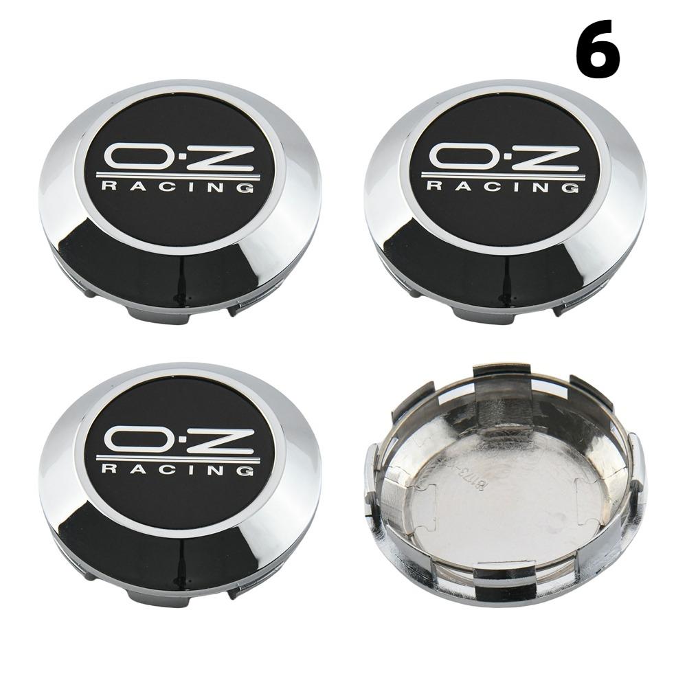 1 Juego/4 Piezas Diámetro Exterior 76MM / Diámetro Interior 72MM Tapa Para Llantas Tapacubos Centrales con Logo OZ Tapa de Rueda de Coche Deportivo Tapacubos