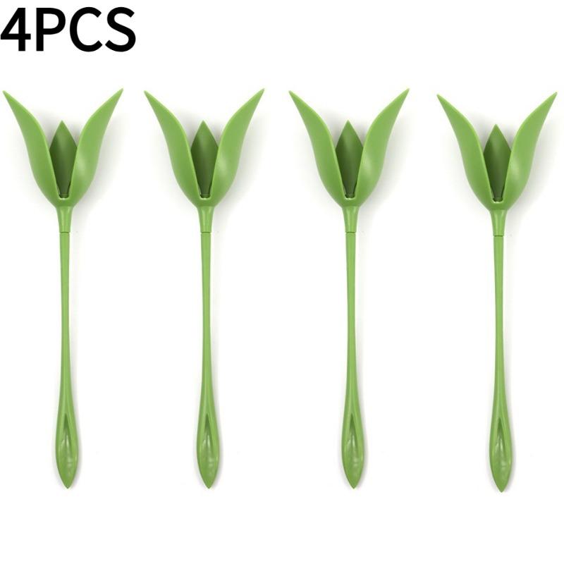 4PCS Napkin Holders Tissue Flower Origami Flower Napkin Holder Rose Tissue Flower Tool Roll Flower Romantic Plate