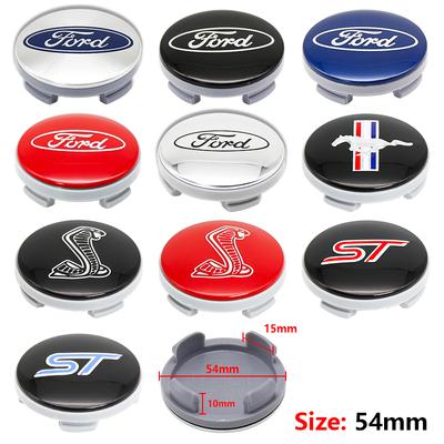 4Pcs ABS 54mm Car Wheel Center Hub ABS Emblem Hub Cap Cover For Focus 2 Mk3 F150 Mondeo C-Max Fusion Ranger Escort Explorer