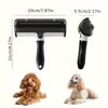 1pc Reusable Pet Hair Remover, Pet Hair Removal Roller Brush - Automatically Collects Fluff, Ideal for Clothes, Furniture,And Carpets -Durable Plastic