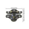 Antique Brass Hasp Wooden Case Clasp Buckle Vintage Decorative Jewelry Box Hasp Latch Lock Gift Box Suitcase Furniture Hardware