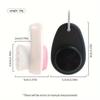 Double Sided Facial Cleansing Brush with Soft Nylon Bristles and Silicone Head for Exfoliation Massage and Gentle Skin Care Tool