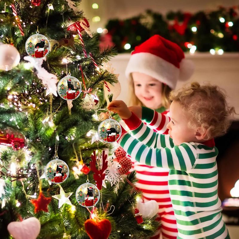 Christmas Acrylic Pendant Ornaments Christmas Pendants Acrylic 5Pecies Tree Pendants Cute Funny Christmas Ornaments Holiday