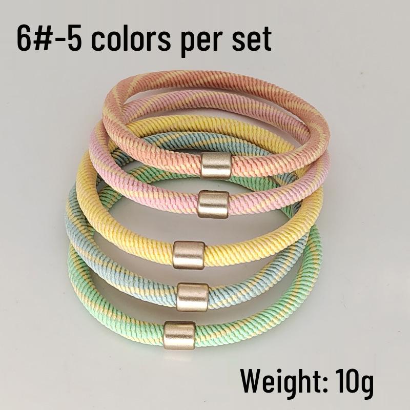 High-Elasticity Spiral Hair Tie - Stylish, Hair-Friendly, Twill Rubber Band for a Trendy Look