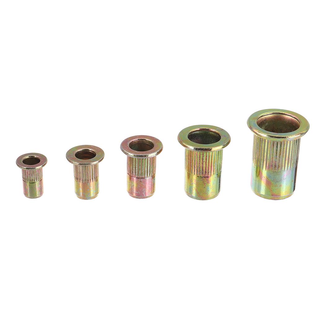 160PCS Gemischt verzinkt Carbon Stahl Niet Mutter Gewinde Rivnut