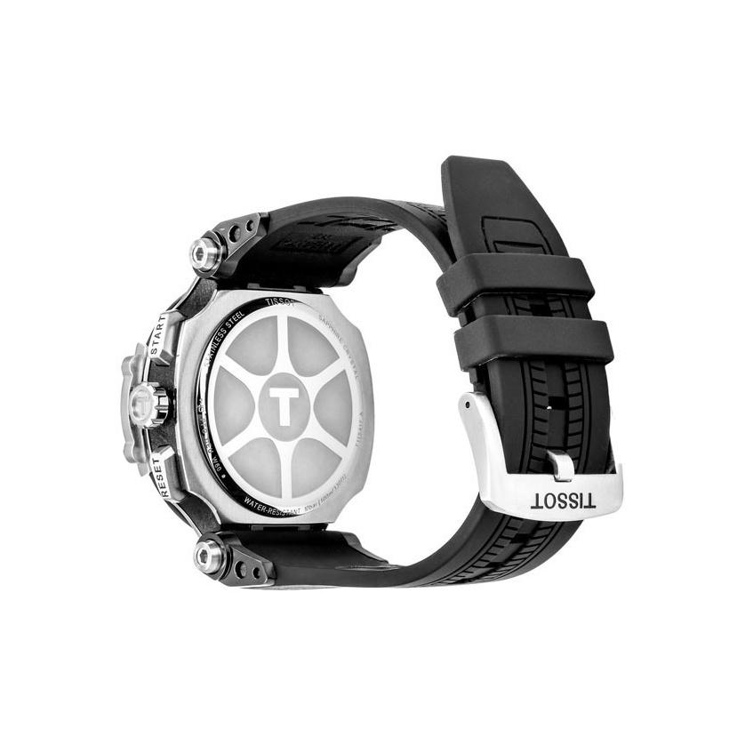 Tissot Racing Series Quartz Movement 100M Water Resistant Watch 43Mm White Dial Stainless Steel Case Silicone Strap Men watches T115.417.27.011.00