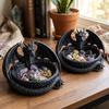 3D Printing Dragon Shaped Jewelry Tray Dark Style Key Coin Storage Holder Home Decor
